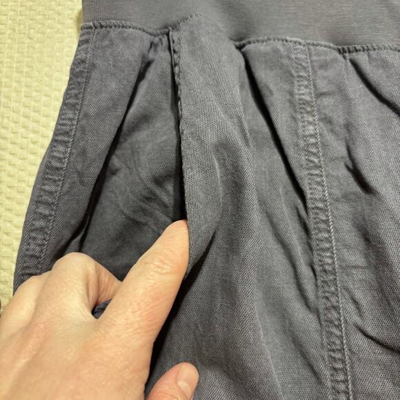 Faherty Women's Charcoal Gray Jogger Pants Tencel Organic Cotton Blend Size L - Picture 3 of 10
